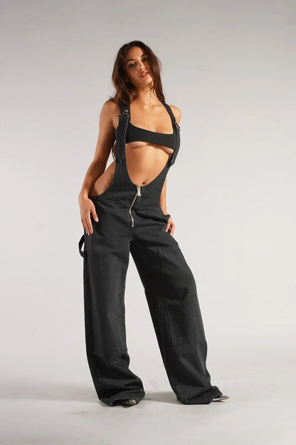 DivaElla™- Plunge Jumpsuit