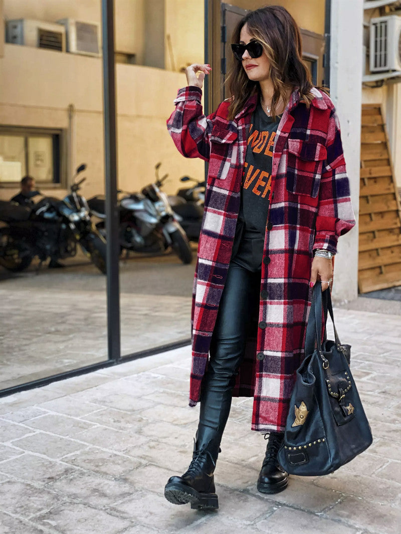 DivaElla™- Long Flannel Coat