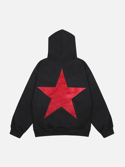 Star Print Hoodie