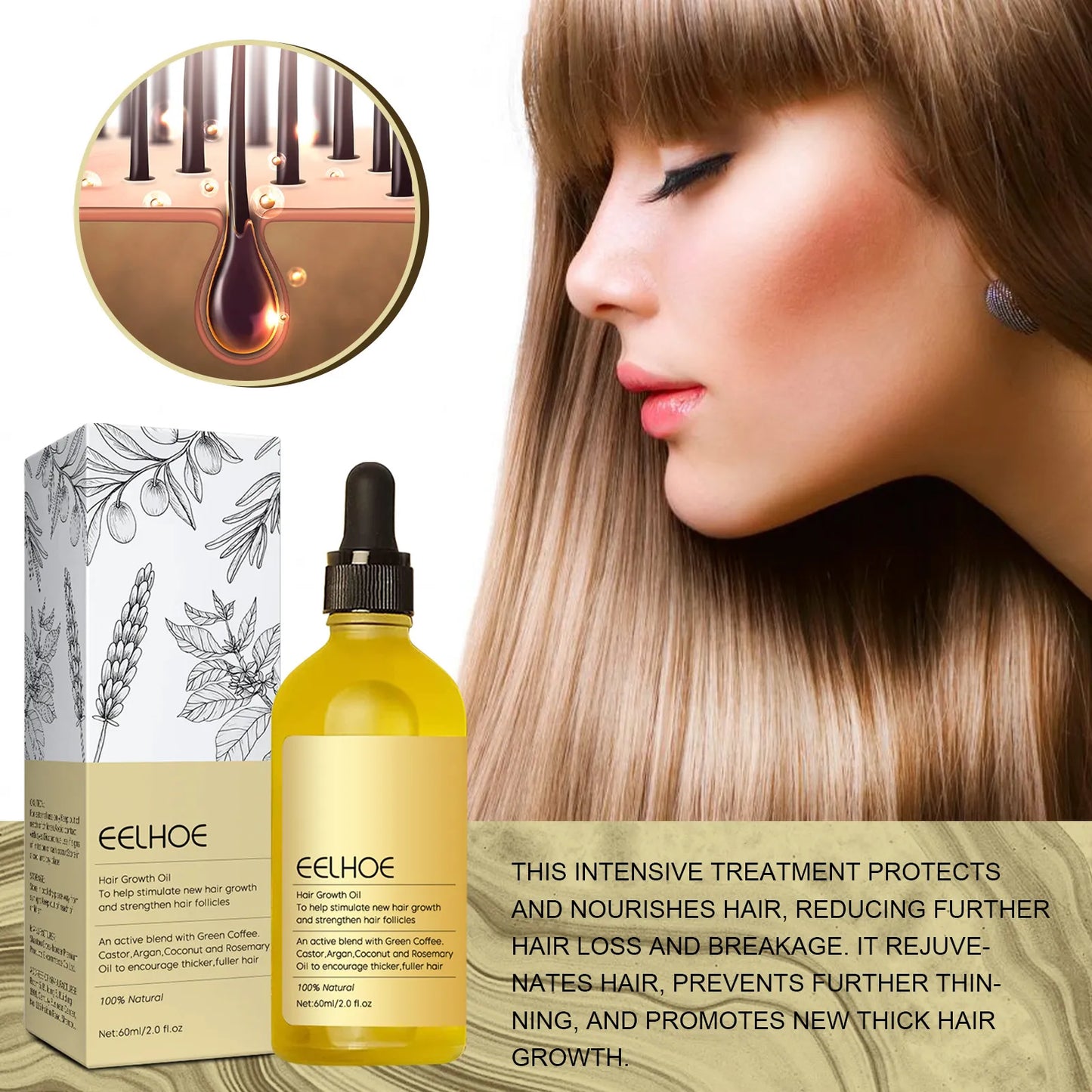 DivaElla™- Veganic Eelhoe Hair Oil