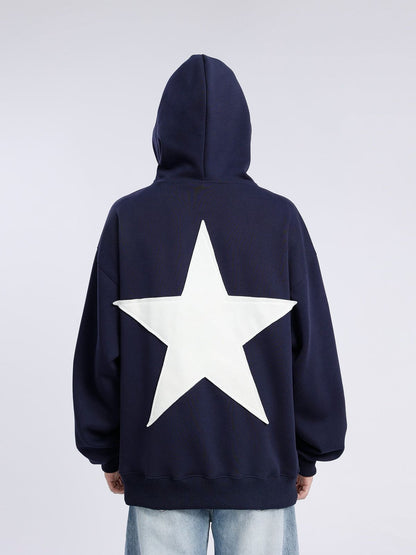 Star Print Hoodie