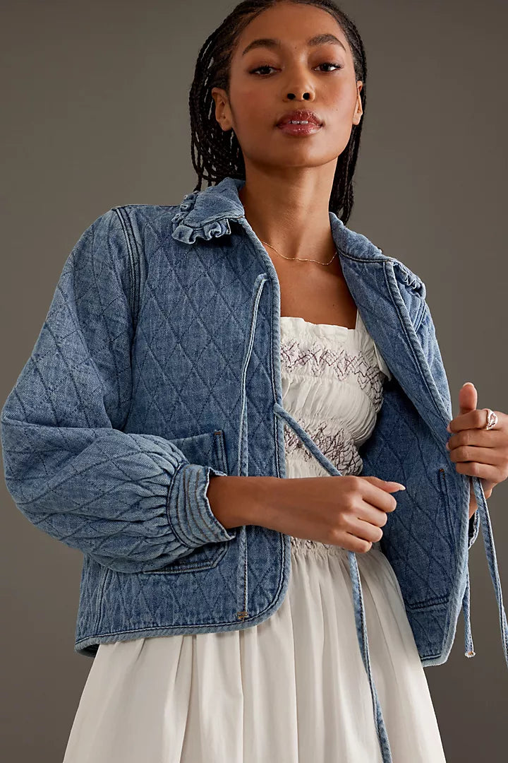 Heidi Quilted Denim Jacket