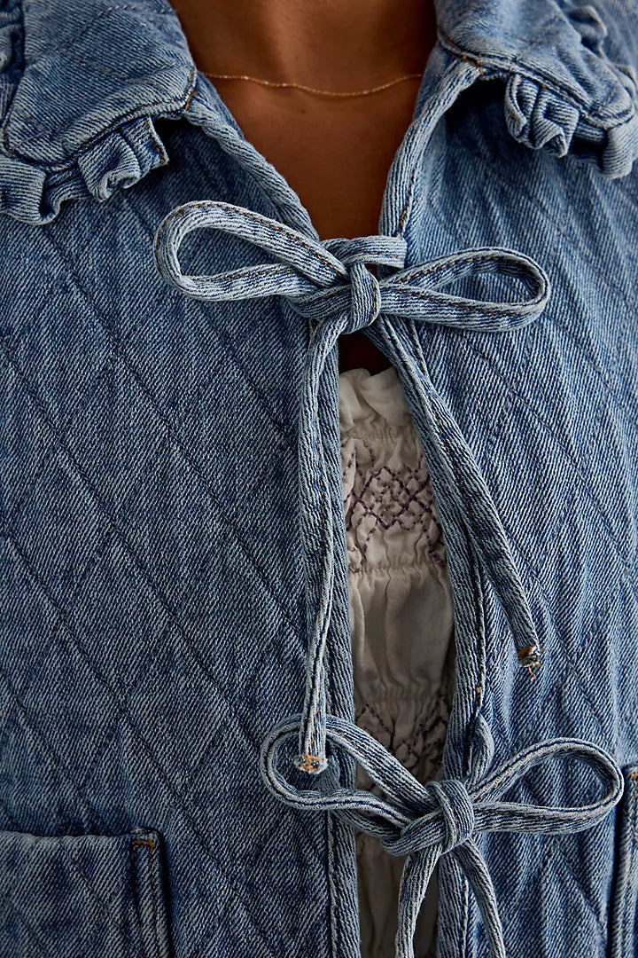 Heidi Quilted Denim Jacket