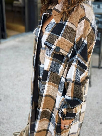 DivaElla™- Long Flannel Coat