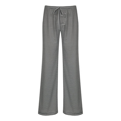 DivaElla™- Y2K Striped Lounge Pants