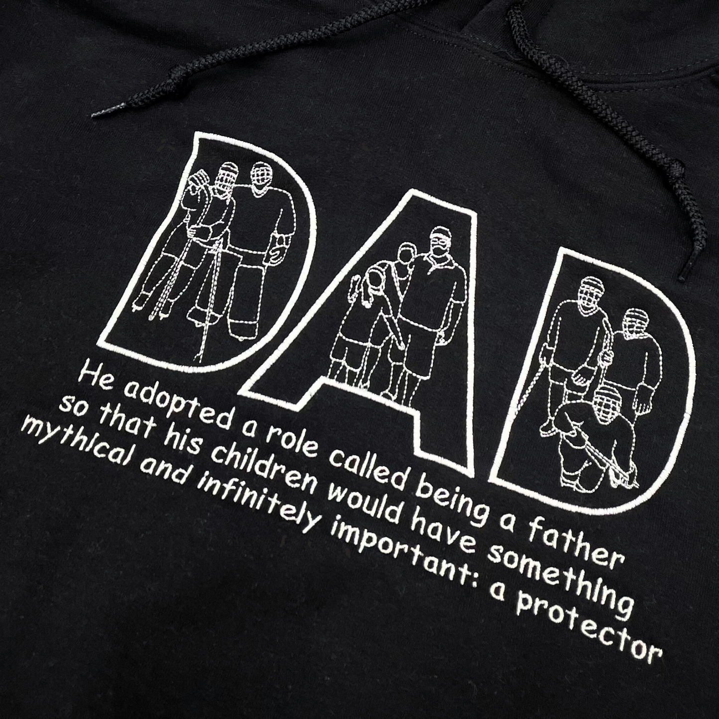 Embroidered Fathers Day "DAD" Hoodie