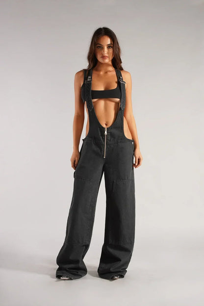 DivaElla™- Plunge Jumpsuit