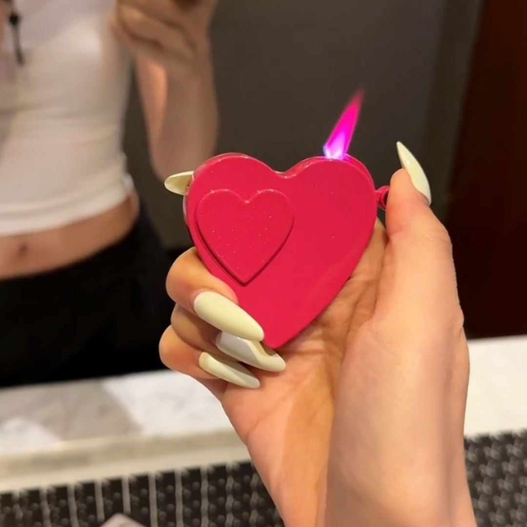 Heart-shaped lighter