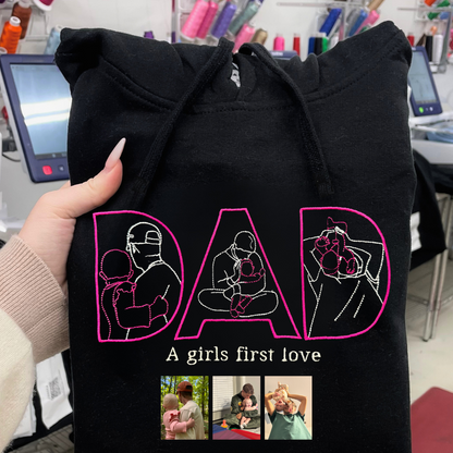 Embroidered Fathers Day "DAD" Hoodie