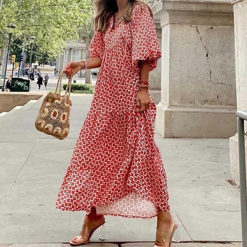 Bohemian floral dress