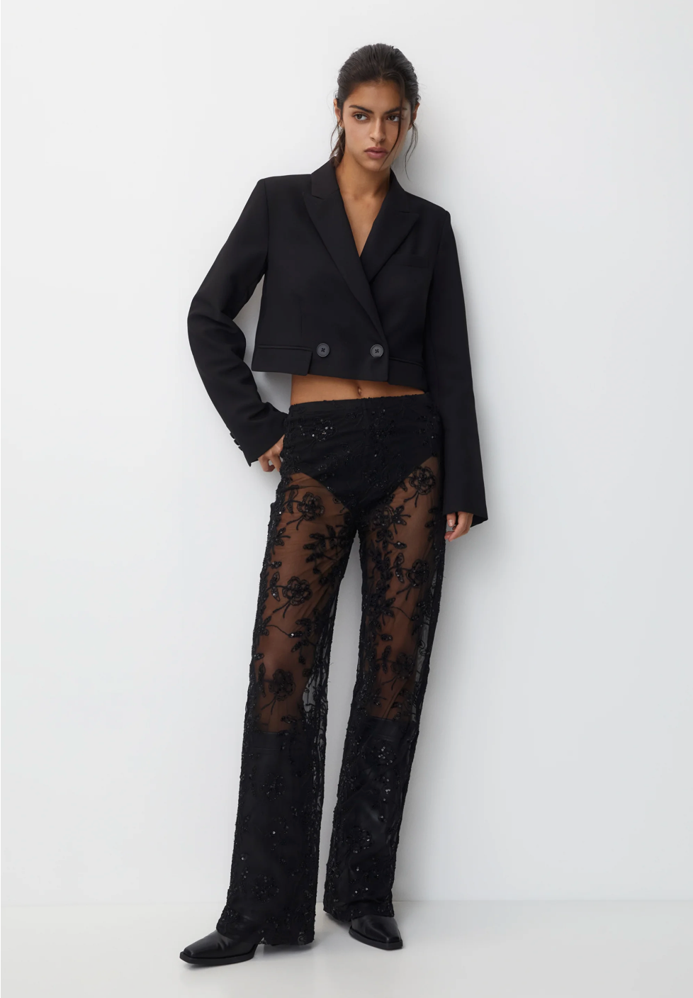 LureMe Laced Flared Trousers