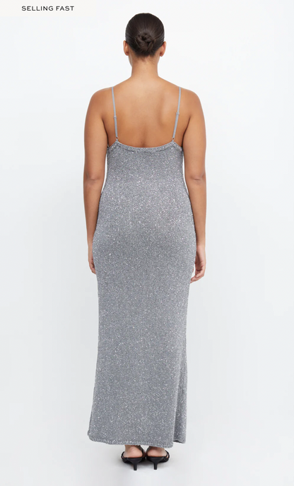 GRACIE SEQUIN KNIT SLIP DRESS