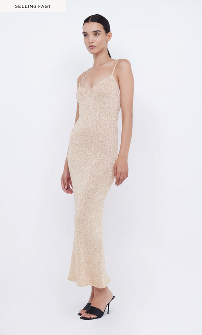 GRACIE SEQUIN KNIT SLIP DRESS