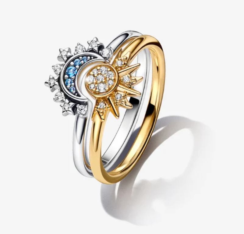 DivaElla™- Sun & Moon Ring