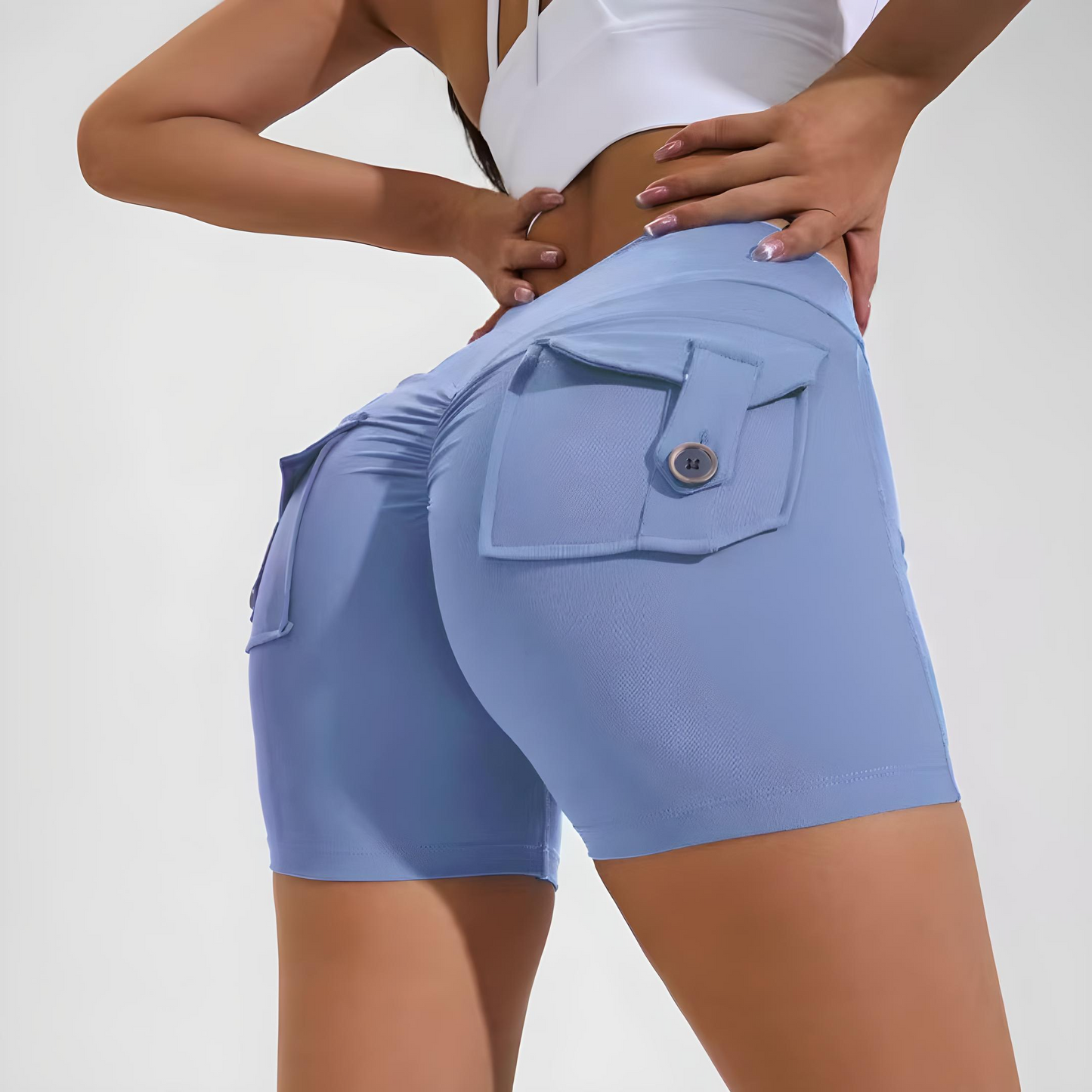 Butt Lifting Pocketed Shorts