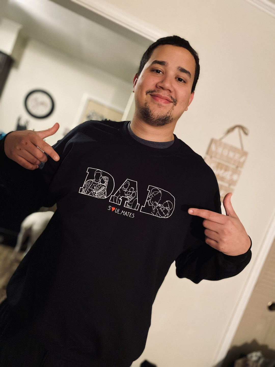 Embroidered Fathers Day "DAD" Hoodie