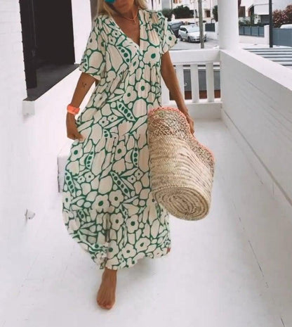 Casual Floral Swing Dress