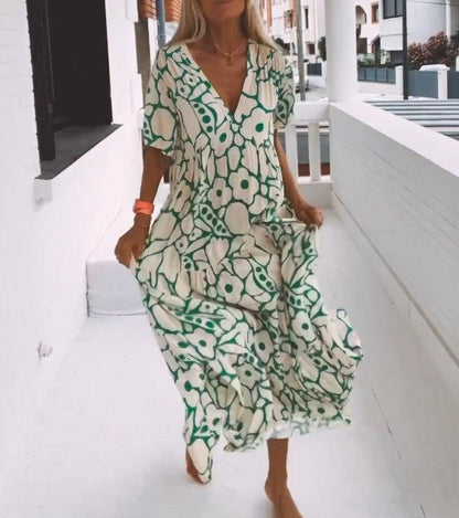 Casual Floral Swing Dress