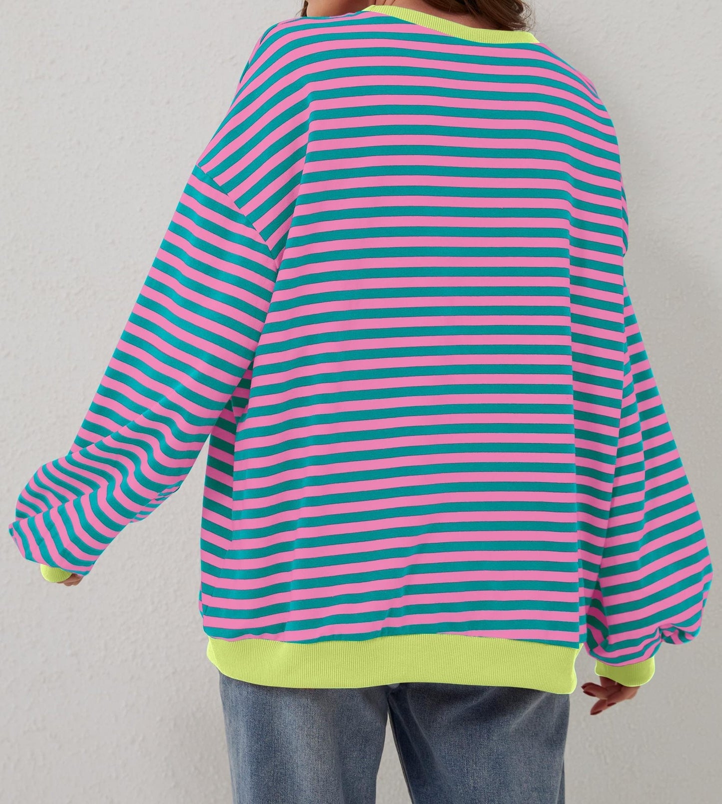 DivaElla™- Striped Crew